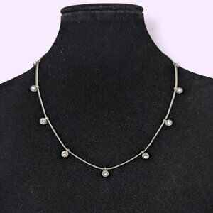 NY&Co Dangling Rhinestone Necklace